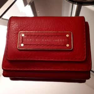 Marc by Marc Jacobs Cherry Red Leather Wallet
